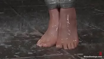 Babe in water bondage